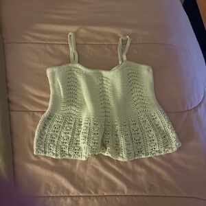 Aropostale white knit crop tops